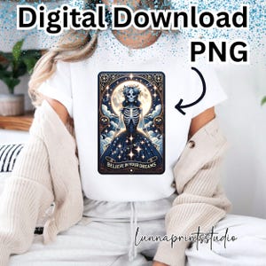 Carta del Tarot Manifestación PNG Clipart, Impresión por sublimación para amantes de los gatos, Imagen de transferencia DTF, Descarga digital de brujas, Diseño PNG con vibras positivas