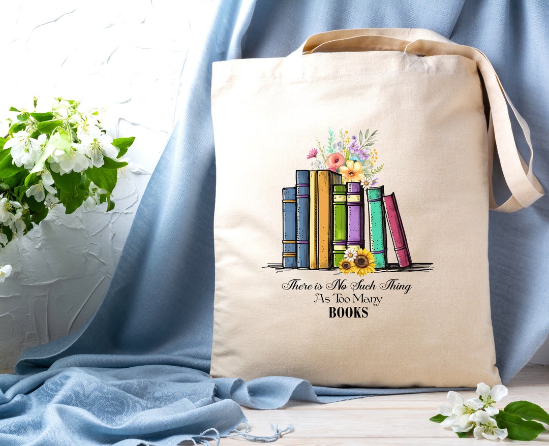 Booklovers Readers Tote Book Bag Reusable Work School Etsy UK