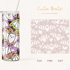 Halloween Burst Tumbler Vorlage SVG für Hogg 20oz Straight Skinny Tumbler, Süße Burst Vorlage für Tumbler, Skinny Tumbler Sublimation Png
