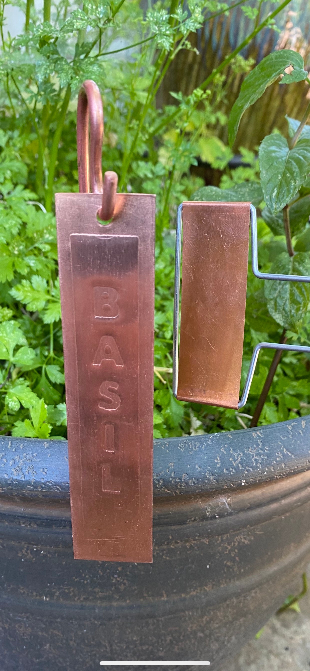 Solid Copper Garden Plant Tags Markers Labels With Copper Etsy
