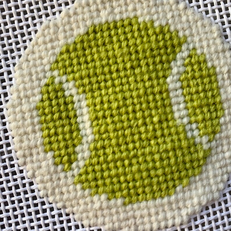 Mini Tennis Ball Handpainted Needlepoint Canvas Etsy