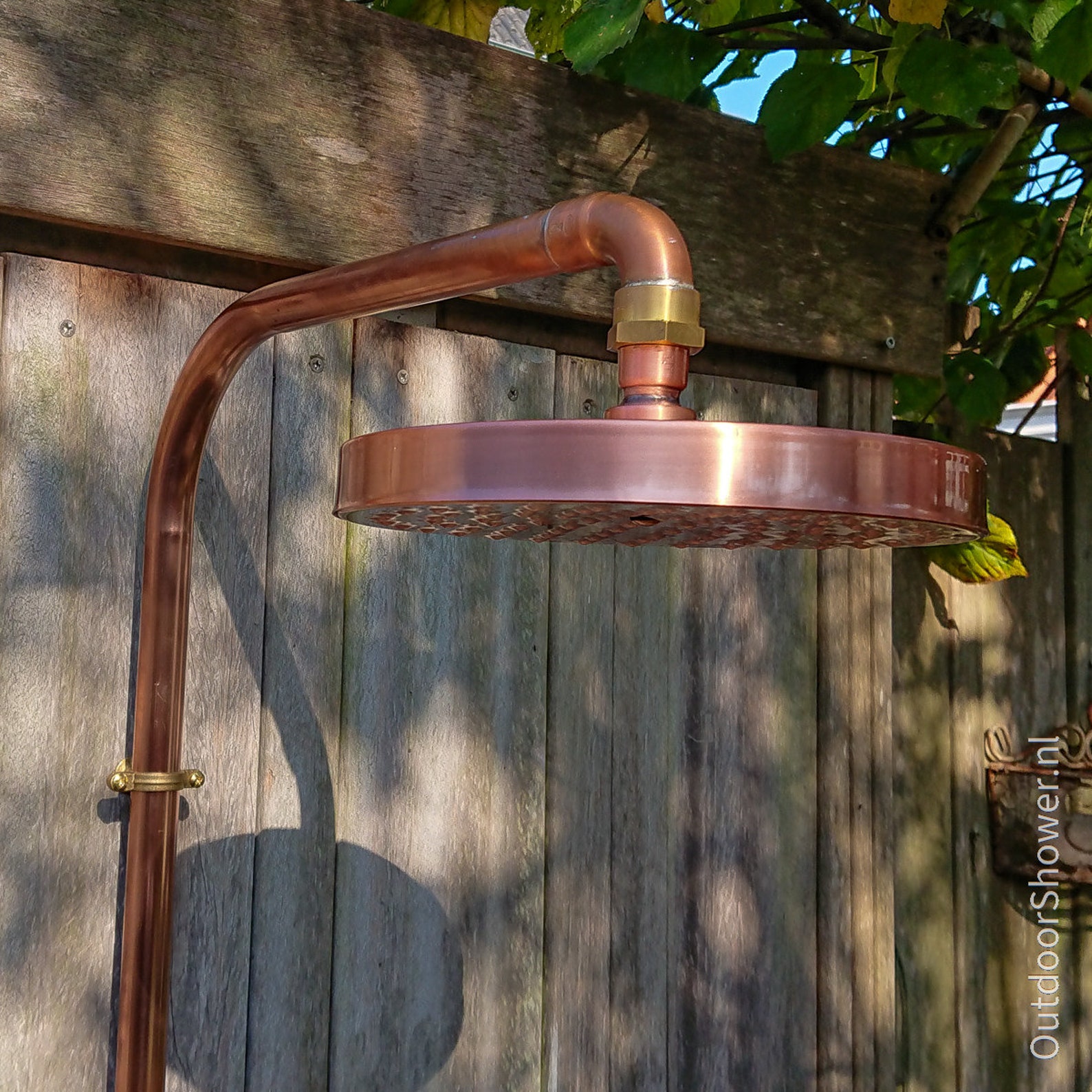 Copper Outdoor Shower Handmade to Order, Custom Made, Industrial Design