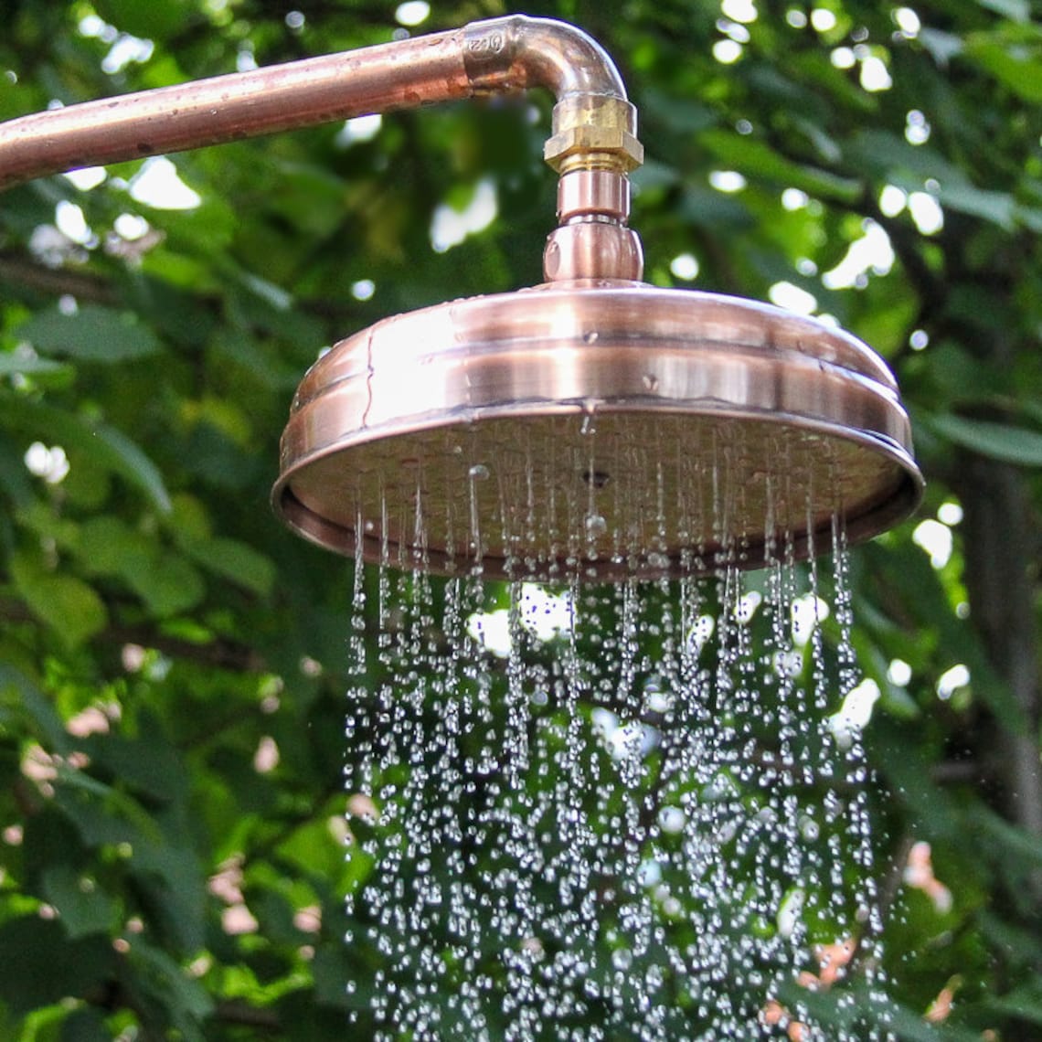 Copper Outdoor Shower Handmade to Order, Custom Made, Industrial Design Etsy