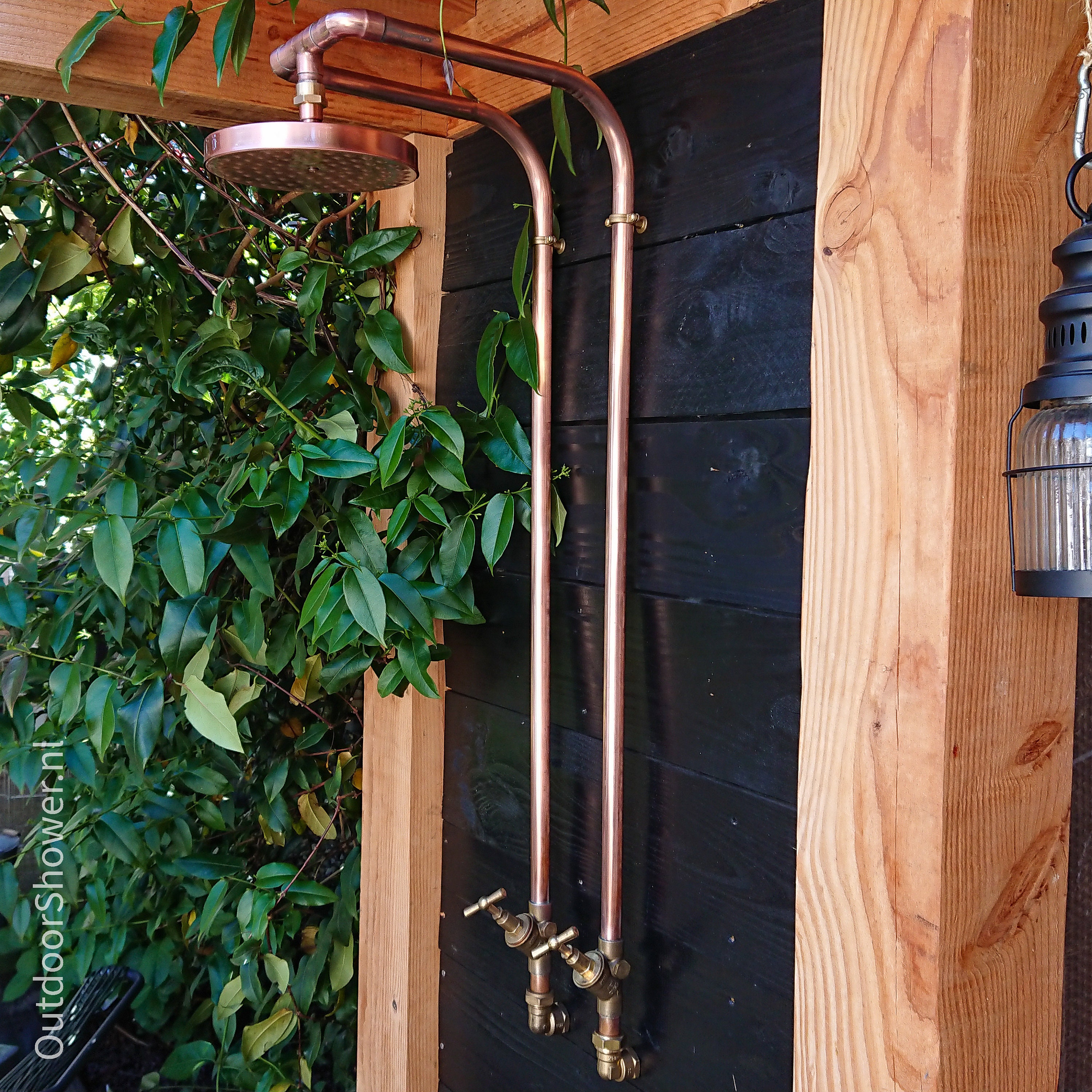 Copper Outdoor Shower Wall Model Hot and Cold Water 22mm - Etsy UK