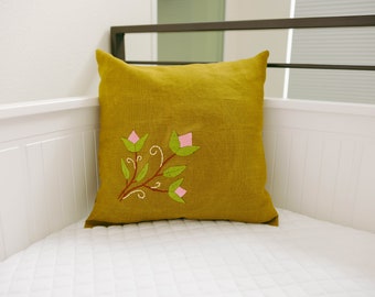 Handmade Embroidery Pillow Cover