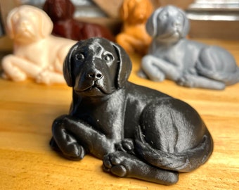 Figurine de labrador retriever, chien, figurine de laboratoire noir, labrador noir, cadeaux de laboratoire noir, ornement de laboratoire noir, décoration de gâteau de laboratoire