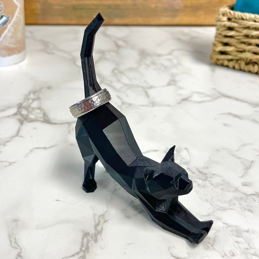 Cat Ring Holder, Cute Ring Holder, Jewelry Cone, Engagement Ring