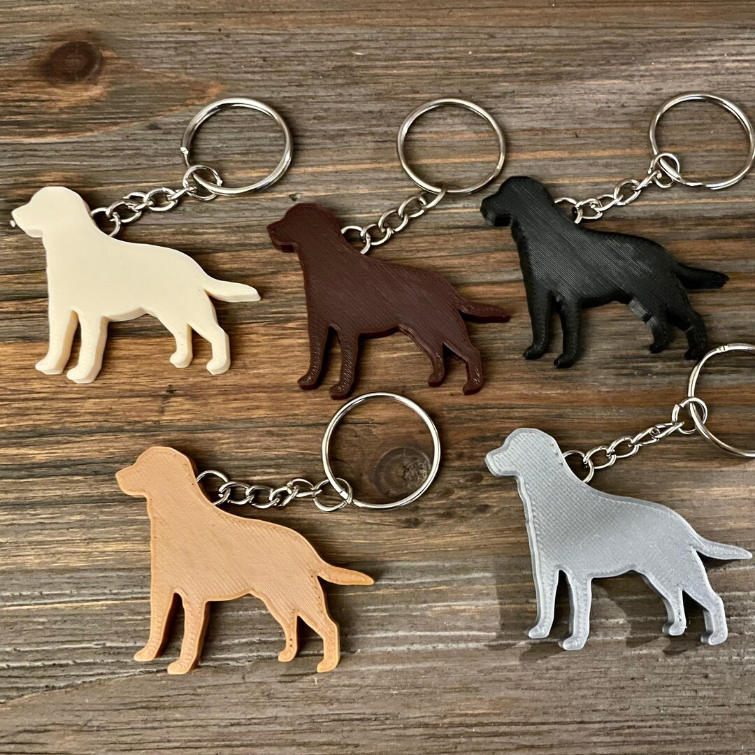 Labrador Retriever Keychain , Dog Keychain, Black Lab Keychain, Black