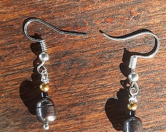 Boucles d'oreilles perles/Boucles d'oreilles perles Fidji/Perles/Perles Fidji/Fidji/Perles naturelles