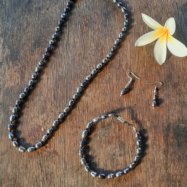 parure perle/perles naturelles/Perle Fidji/perle/Fidji/collier perle/armband perle/boucle d'oreille perle
