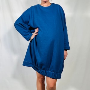 Sewing Digital Pattern - Oversized Hoodie dress // PDF sewing pattern oversized sweatshirt dress #THEDORADRESS