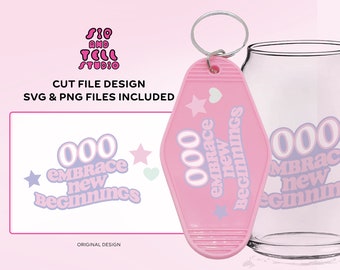 Projekt breloka motelu (ubrania, kubki itp.) | Cytat liczby anioła 000 | SVG PNG | Modny plik do cięcia ilustracji dla Cricut i sylwetki