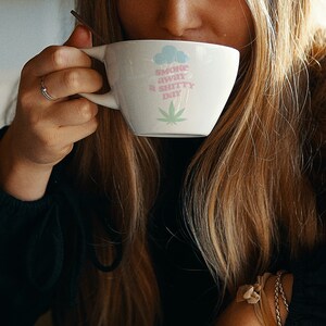 Weed Quote Motel Keychain Design (Clothes,Cups,Etc) | “Smoke Away a Shitty Day” | SVG PNG | Trendy Cut File For Cricut & Silhouette image 2