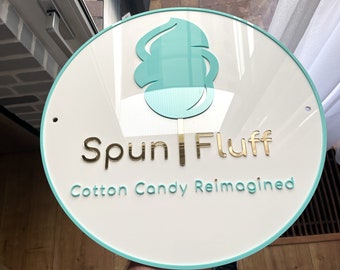 Custom Sign For Your Business with Stand Offs , All Mounting Parts Included , Fully Personalized Sign,3D acrylic sign , All Kinds off Colors