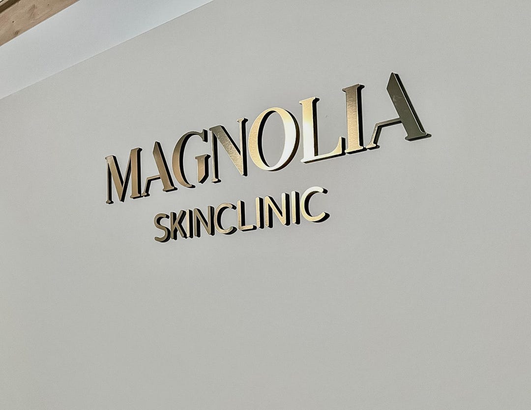 Custom Acrylic Business Wall Sign – 3D Effect, Easy Mount - Etsy