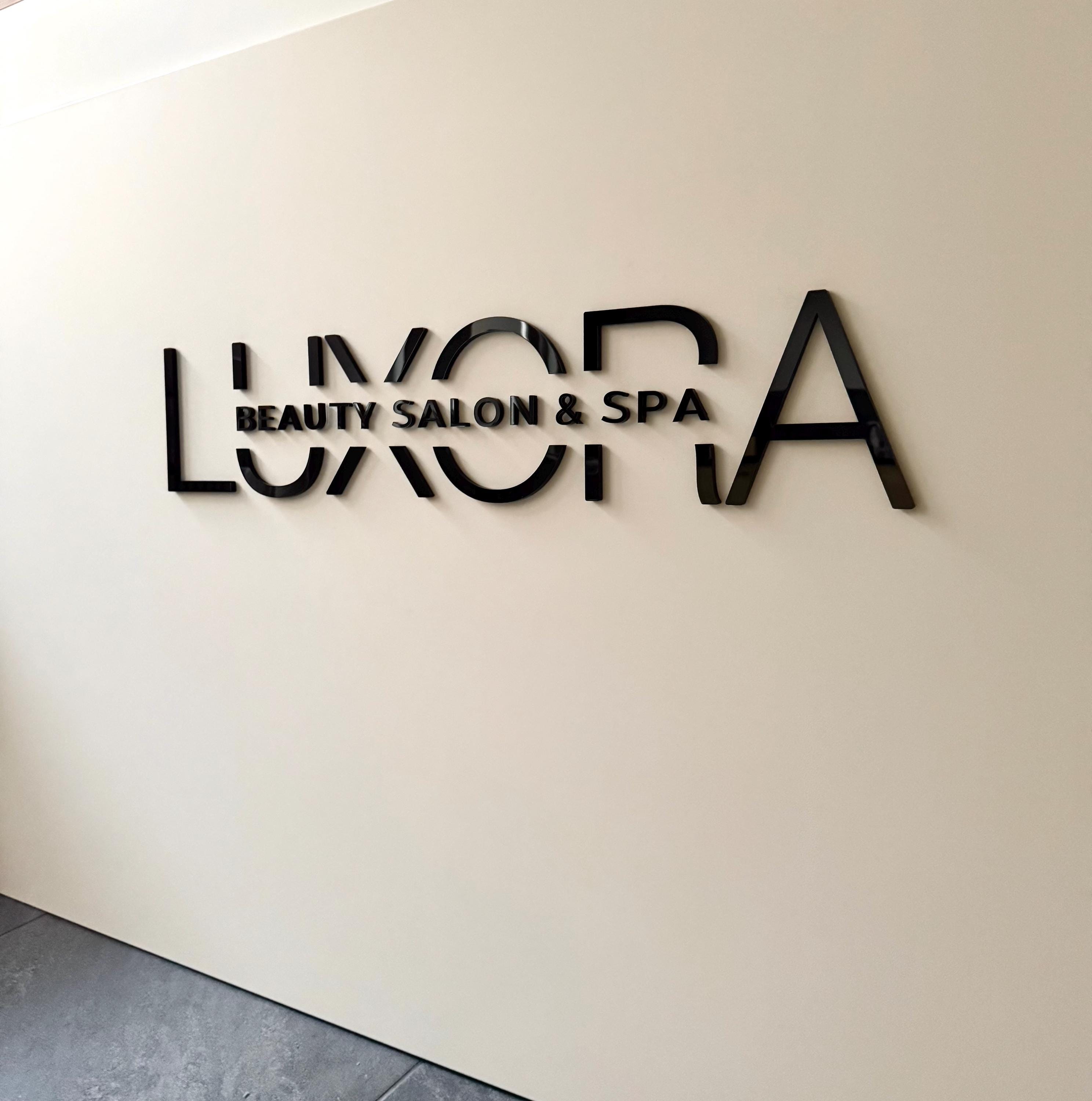 3D Custom Business Wall Letters in Glossy Black – Custom Font Selection, Simple Installation with Template & Doublesided Tape Provided