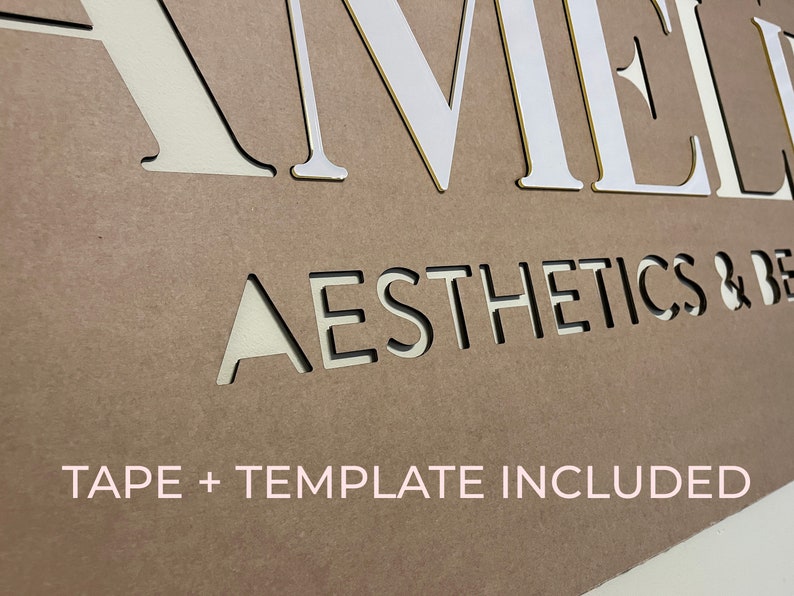 Custom Acrylic Lobby Sign, 3D Layered Wall Decor - Etsy