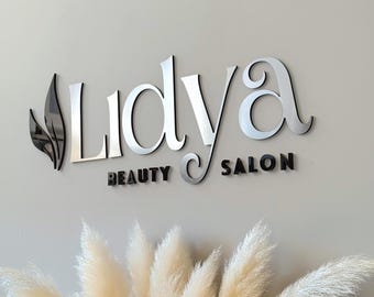 Custom 3D Acrylic Sign for Lash, Brow & Beauty Studios
