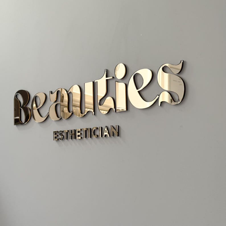 Esthetician Treatment Room Sign – Custom 3D Salon Logo - Etsy