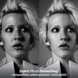 Professional-grade skin retouching from the ArtiqueWorks portfolio, reflecting high-end fashion industry standards where precision meets polish. Expert Photoshop Services, Photo Edit Service, Photo Retouching, Photo Restoration, Add Person to Photo, Remove Person from Photo, Retouch.