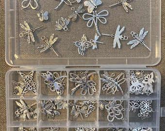 Bulk Insect Charms in Silver