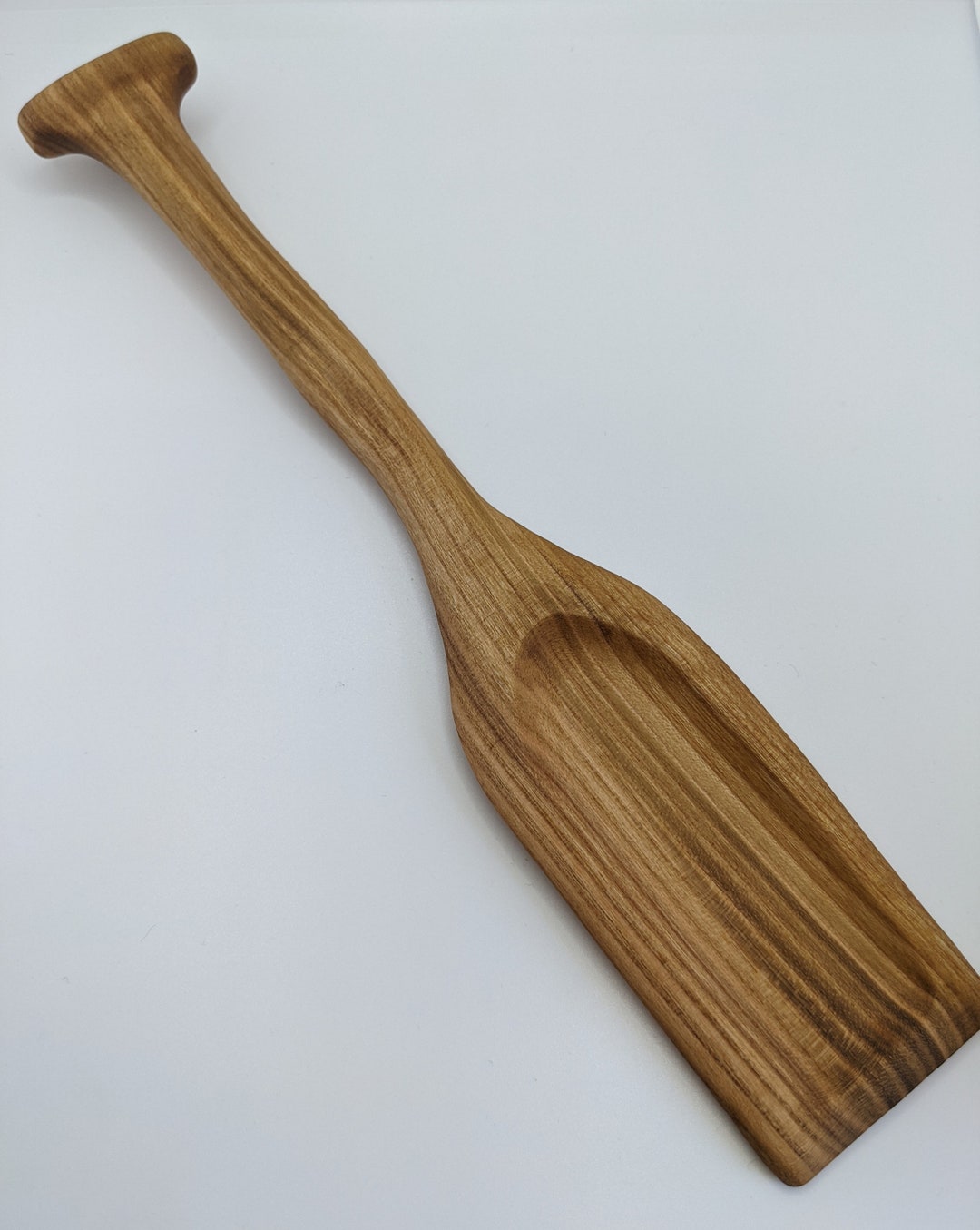 Hand Carved Canoe Paddle, Cherry Wood, Spoon Etsy