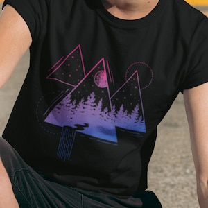 Bisexual Shirt Mountains Bi Pride Shirt Landscape. Subtle Bi Pride Shirt Unisex LGBT Subtle Pride T-Shirt. Bisexual Gift Bisexual Pride Tee.