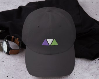 Genderqueer Hat Pride Festival Queer Gift Pride Hat Queer Clothing Pride Outfit Queer Hat Genderqueer Cap 3 Triangles Gender Pride Headwear