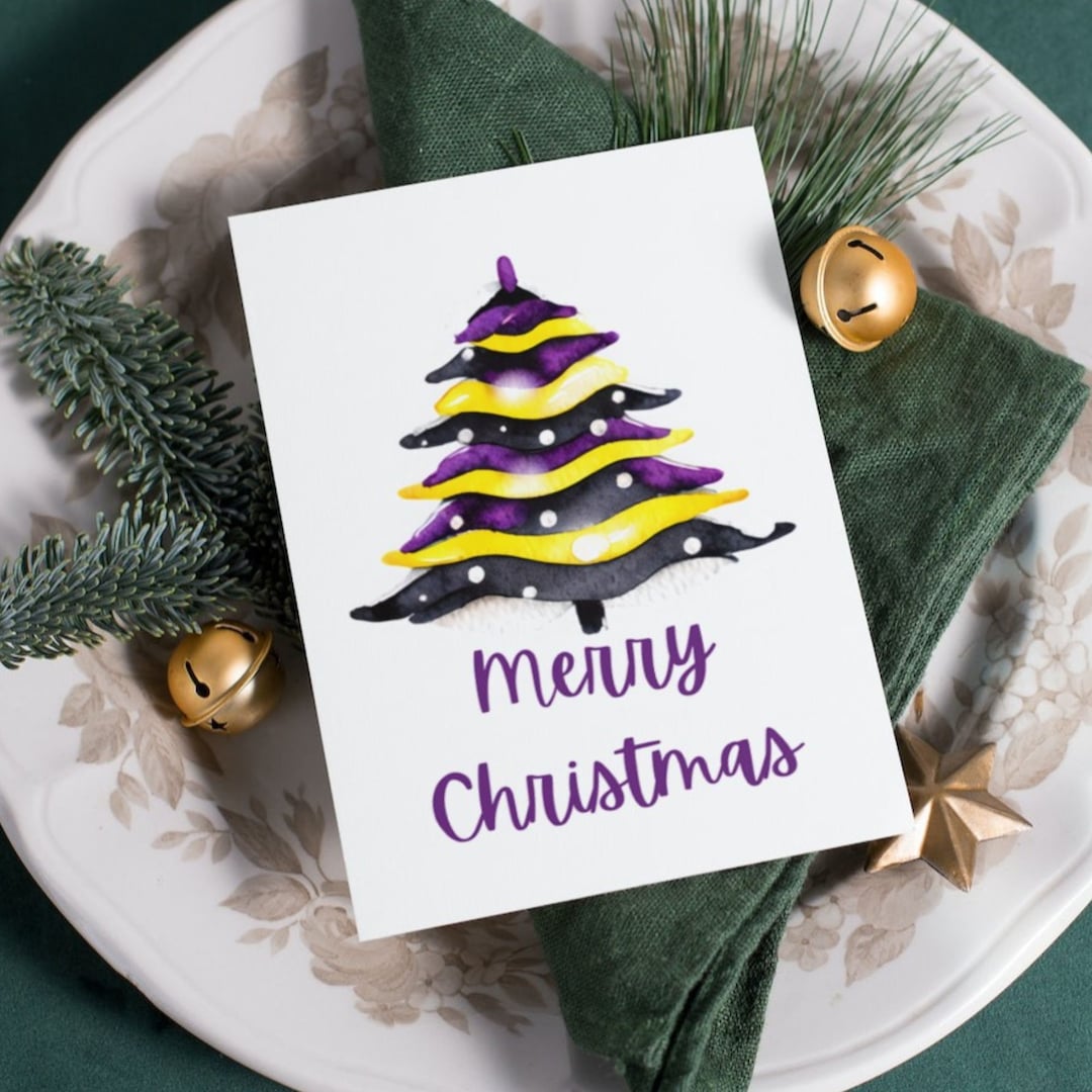 LGBTQ Transgender Happy Holidays Christmas Card For Transgender Christmas Card, Transgender Holiday Card, LGBTQ Pride Transgender Xmas Card