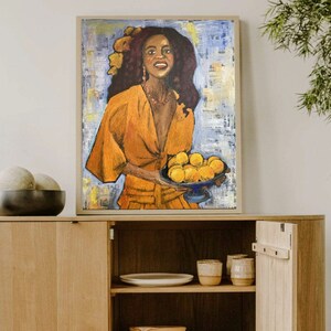 Black Woman Painting Original Art African American Art - Etsy