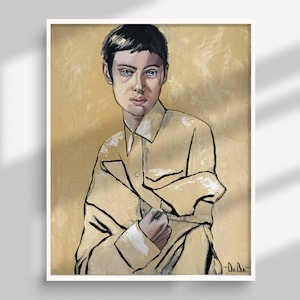 Original Woman Oil Painting on Canvas Large