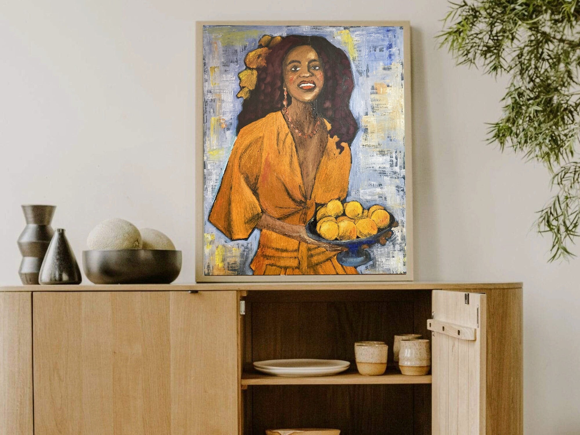 Black Woman Painting Original Art African American Art - Etsy