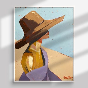 Hand painted Abstract Woman Original Painting Minimalist Contemporary