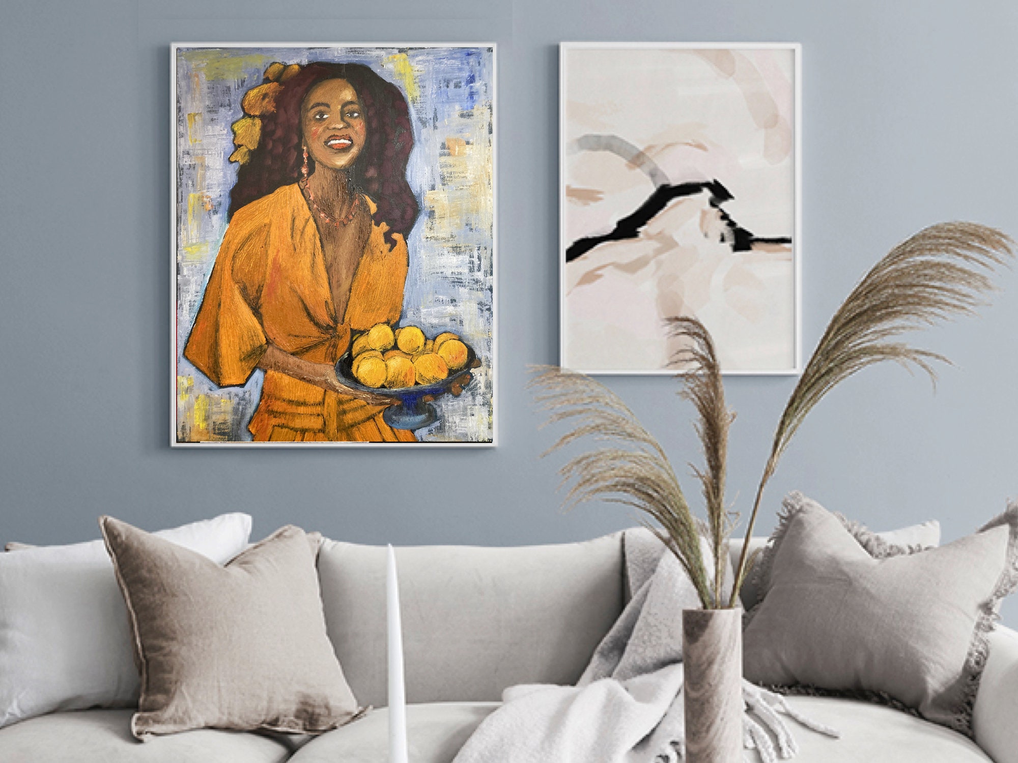 Black Woman Painting Original Art African American Art - Etsy
