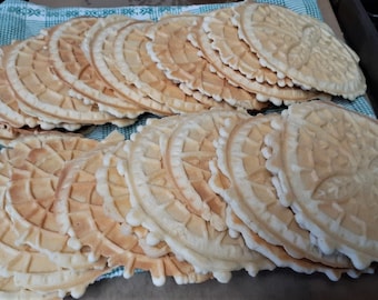 2 dozen homemade anise Pizzelle