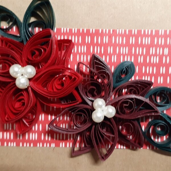Quilled Poinsettia - Etsy