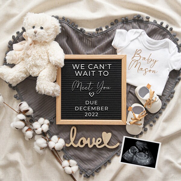 Pregnancy Announcement Digital, Pregnancy Announceme, Baby Announcement Digital, Pregnancy Reveal, Instagram Pregnancy