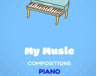Printable PIANO Composition Sheet Music | 10 staves per page | Instant Download after Checkout | Blank composition sheet