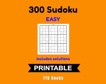 sudoku puzzle book etsy