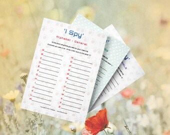 I SPY printable GAMEs for Kids - Pack of 3 Printable PDF | Instant Download after Checkout |