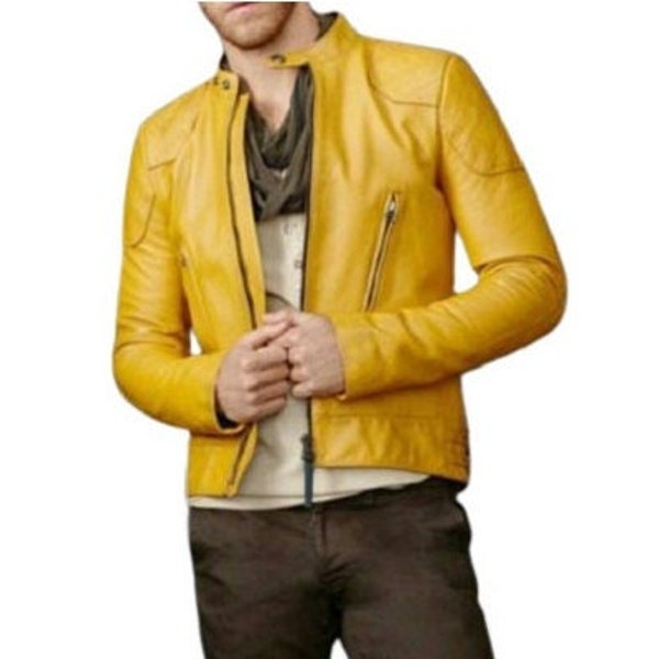 Mens Leather Jacket Etsy