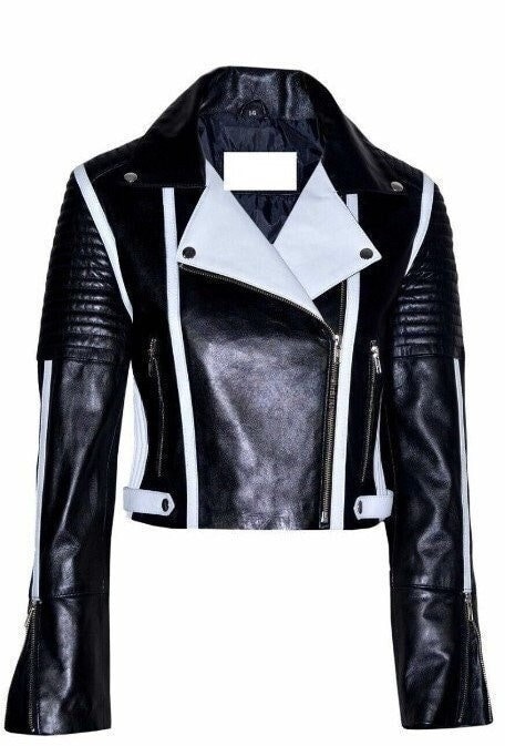 Black white coats womens hot sale