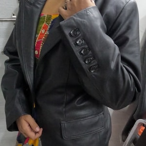Lambskin Brown Leather Blazer For Women Soft Premium Leather Made To Order Timeless Style main image 0