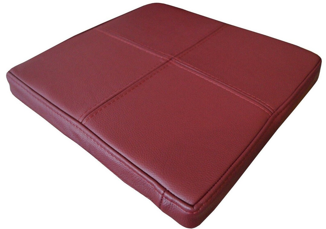 TOLIX Style SEAT CUSHION 2 5 Cm Thick Lambskin Leather Burgundy Seat