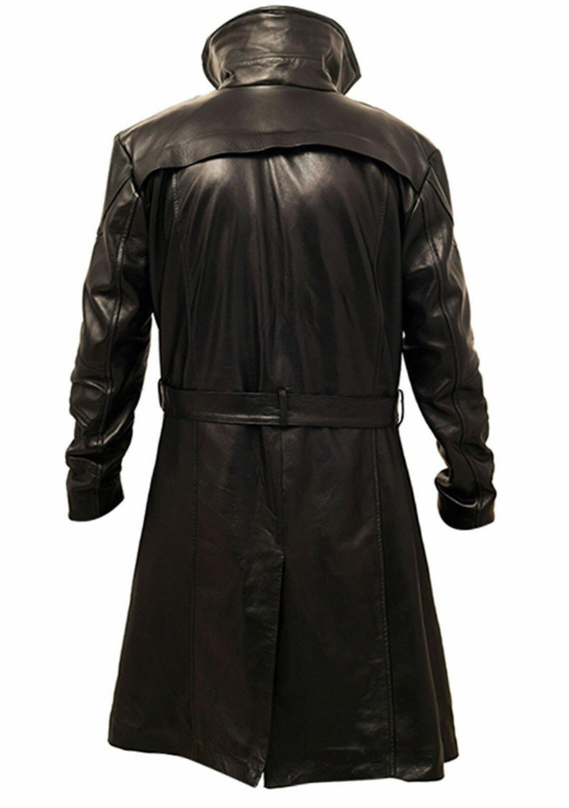 Noori Mens Leather Trench Coat BROWN SHEARLING Fur Leather Etsy