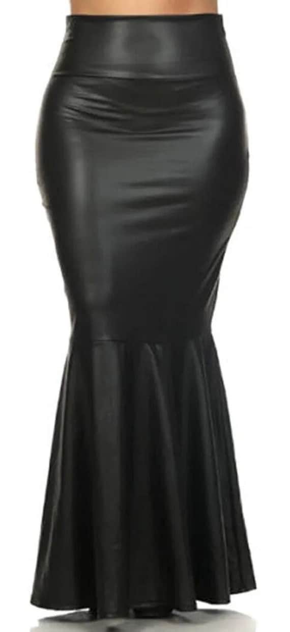 High Waist MERMAID Skirt, BLACK Leather Skirt, Flare Long Maxi Skirt, FISHTAIL Ladies Leather Skirt, Trumpet Leather Skirt, Silhouette Skirt - Etsy High Waist MERMAID Skirt, BLACK Leather Skirt, Flare Long Maxi Skirt, FISHTAIL Ladies Leather Skirt, Trumpet Leather Skirt, Silhouette Skirt - Etsy