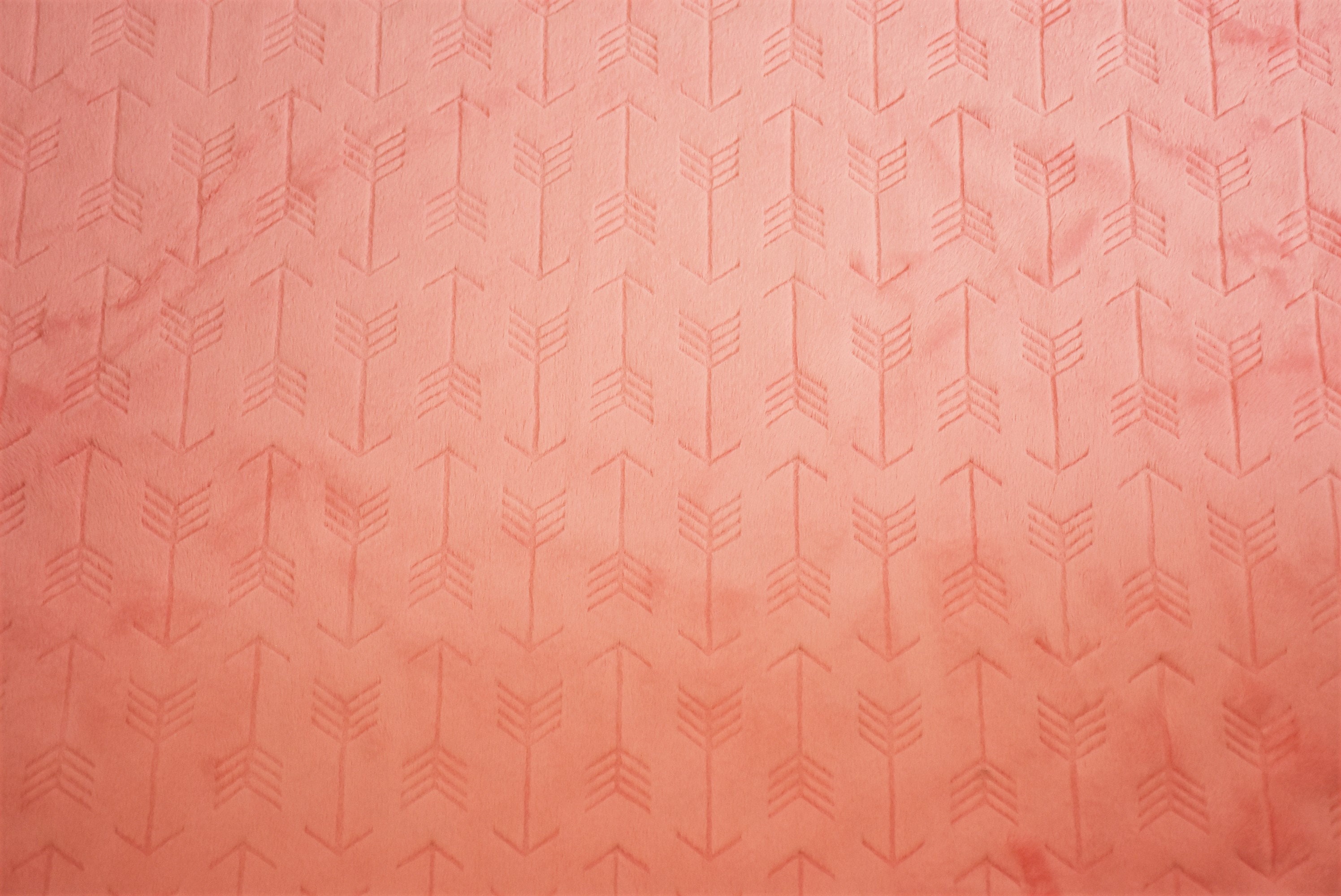 Coral Arrow Embossed Minky Fabriccuddle Fabric Softest Etsy