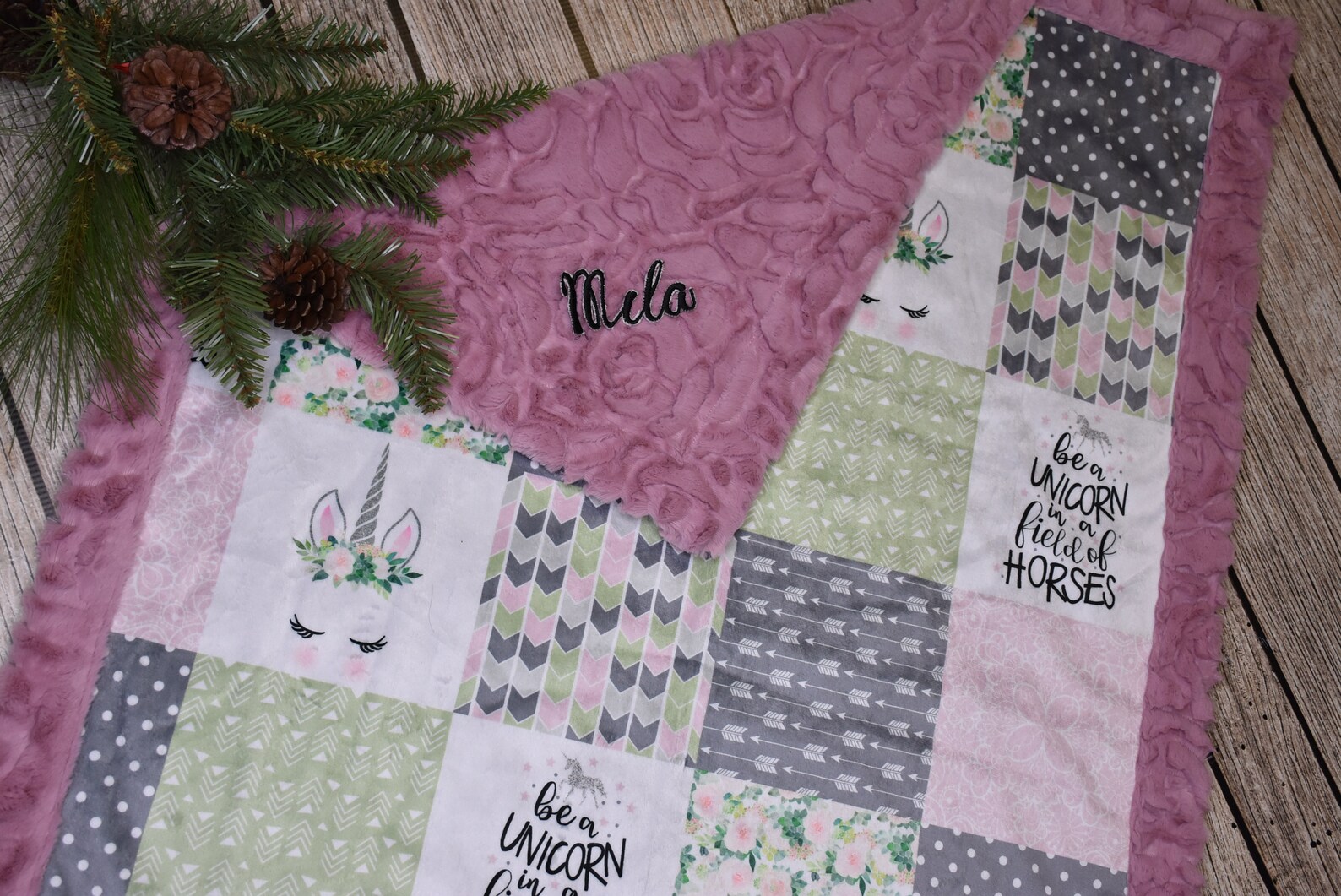 Minky Fabric by Yardunicorn Minky Print Fabric 54 Wide Etsy