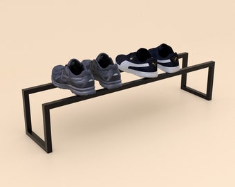 Zapatero de metal: zapatero que ahorra espacio, zapatero de entrada, zapatero que ahorra espacio para armario, elegante e ideal como regalo