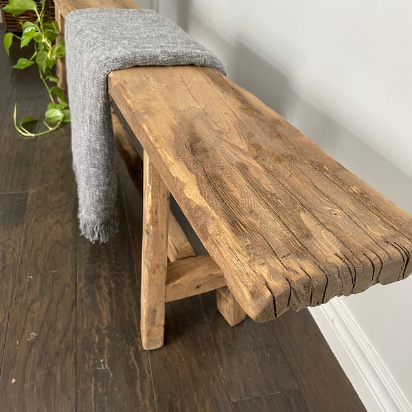 Hinterland 2 Weathered Edition / Bedroom Furniture / Entrance Bench / Distressed Wood / Living Room furniture / Wedding gift